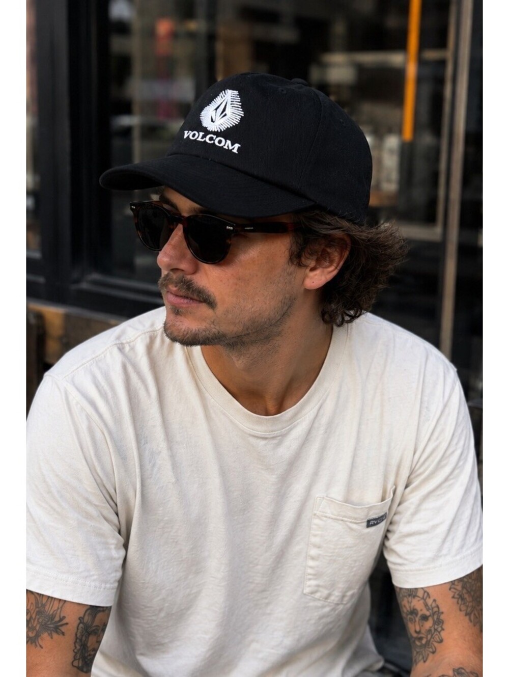 Rare Volcom Ray Stone Hat Snapback Black Yupoong Promo Designer Sample Cap